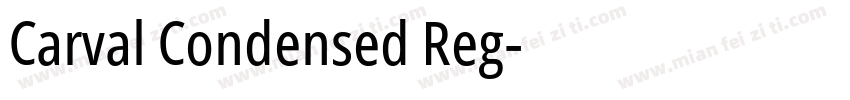 Carval Condensed Reg字体转换